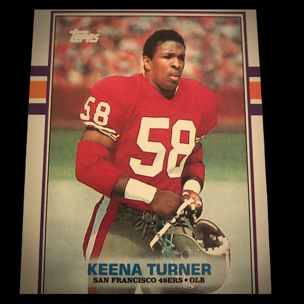 🚨VINTAGE🚨 1989 Keena Turner Football card